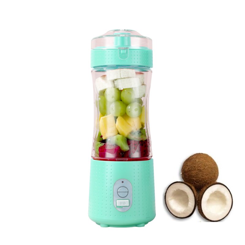 Kitchen 230w portable rechargeable vacuum food blender and mixers 380ml automatic fruit juicer machine drink shaker cup set