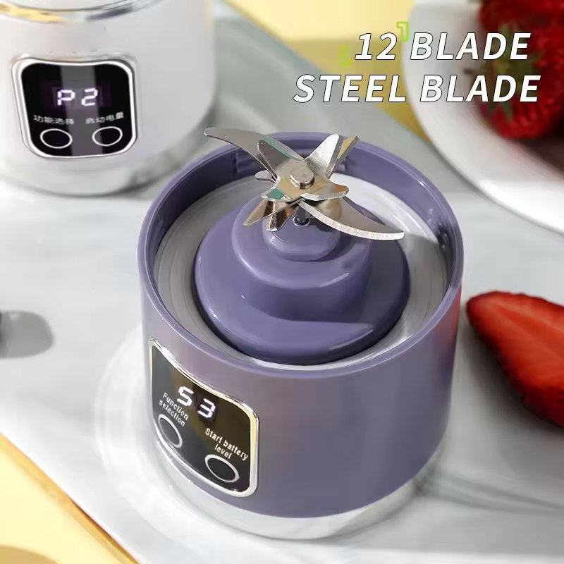 USB Rechargeable 4000mAH Battery Powered Portable Ice Cube Milk Juice Cup Mixer Automatic Orange Juicer Blender Kitchen Juicer