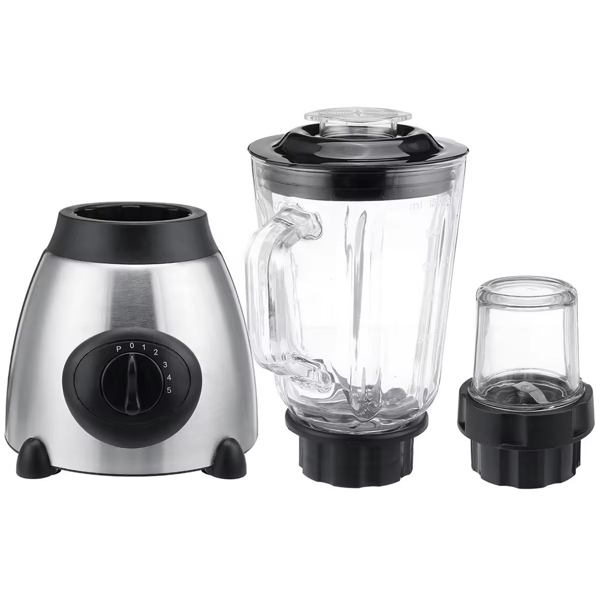 Silver crest ken wood 2 in 1 Double Cup Y66 5 Speed Stainless Steel Jar Electric Food Mixer Fresh Juice Blender Machine