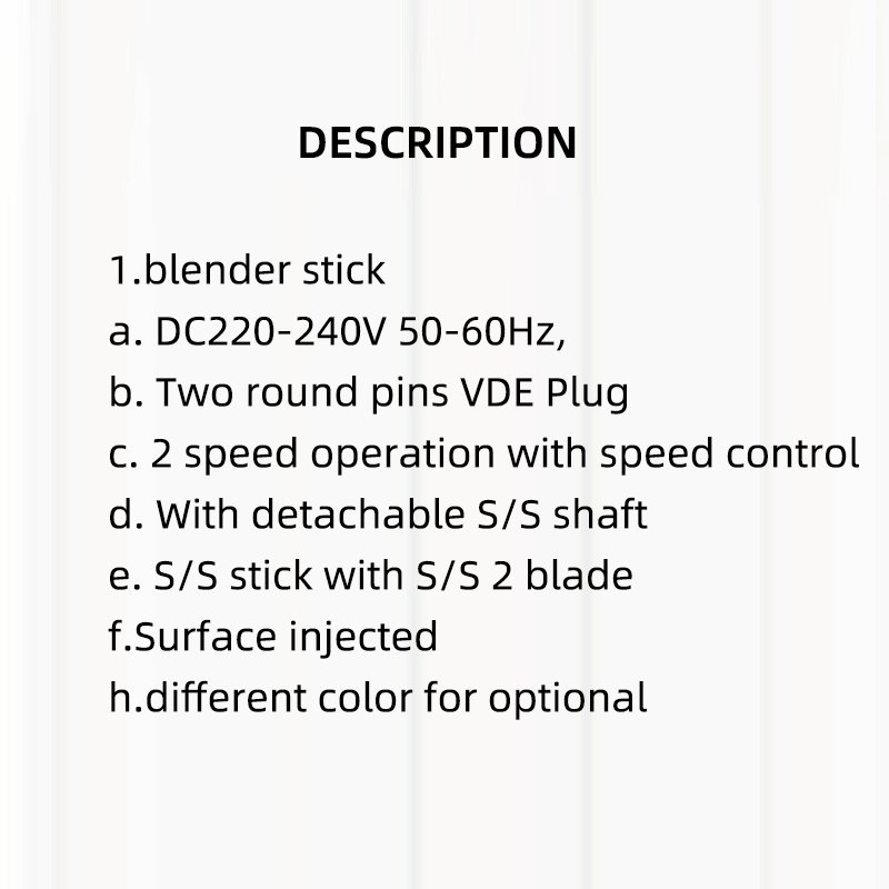 portable blender blende Stainless steel hand mixer single HE-2056