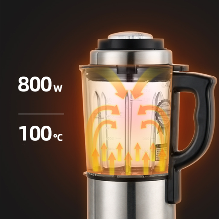 Heating blender 800w commercial digital 1750ml high speed blender household cookworks blender