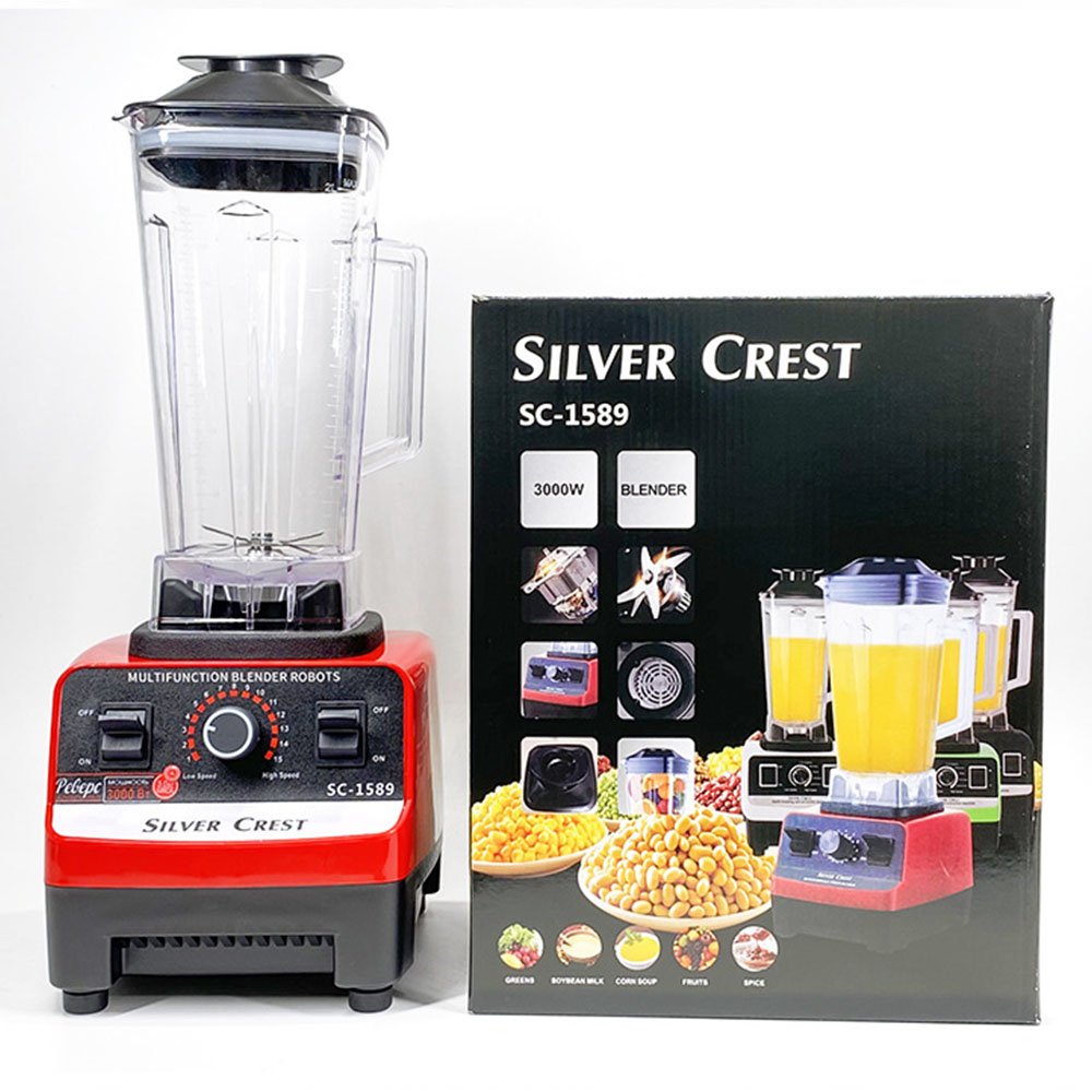4500W High Quality And Powerful Two Cups Double Jar fruit Juicer Blender Portable Silver Crest Blender