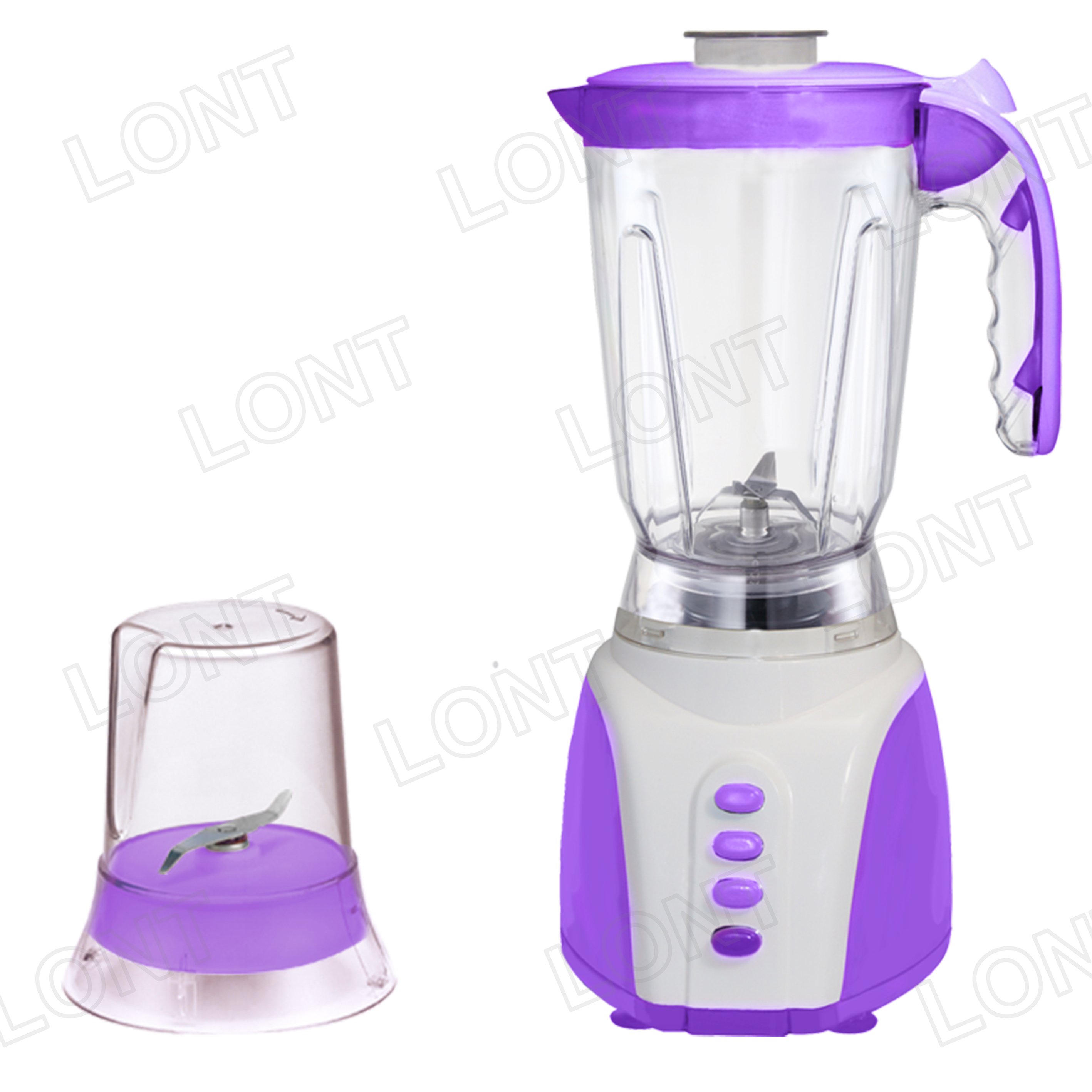 Purple Multi-function 1.5L PC Electric Food Grinder and Blender