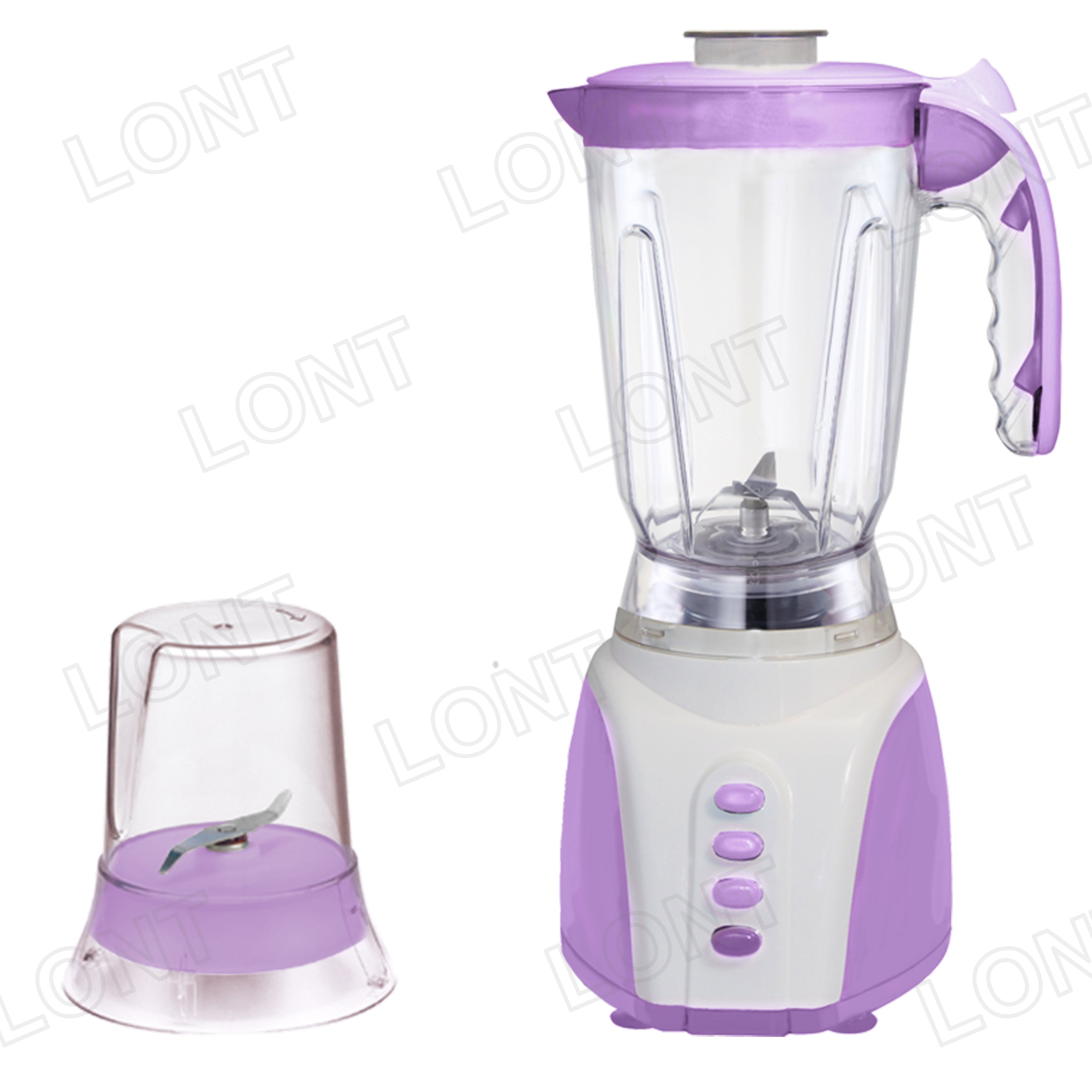 Purple Multi-function 1.5L PC Electric Food Grinder and Blender