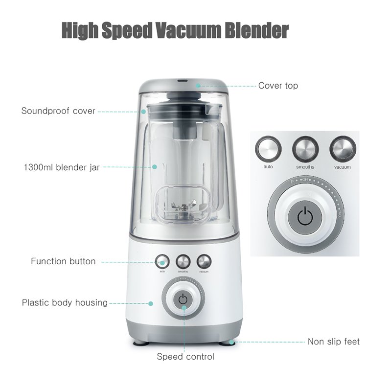 Hot Sell High Speed Big Power High Quality And Durable Wholesale Heavy Duty Blender Machine Vacuum Blender With Tritan Jug