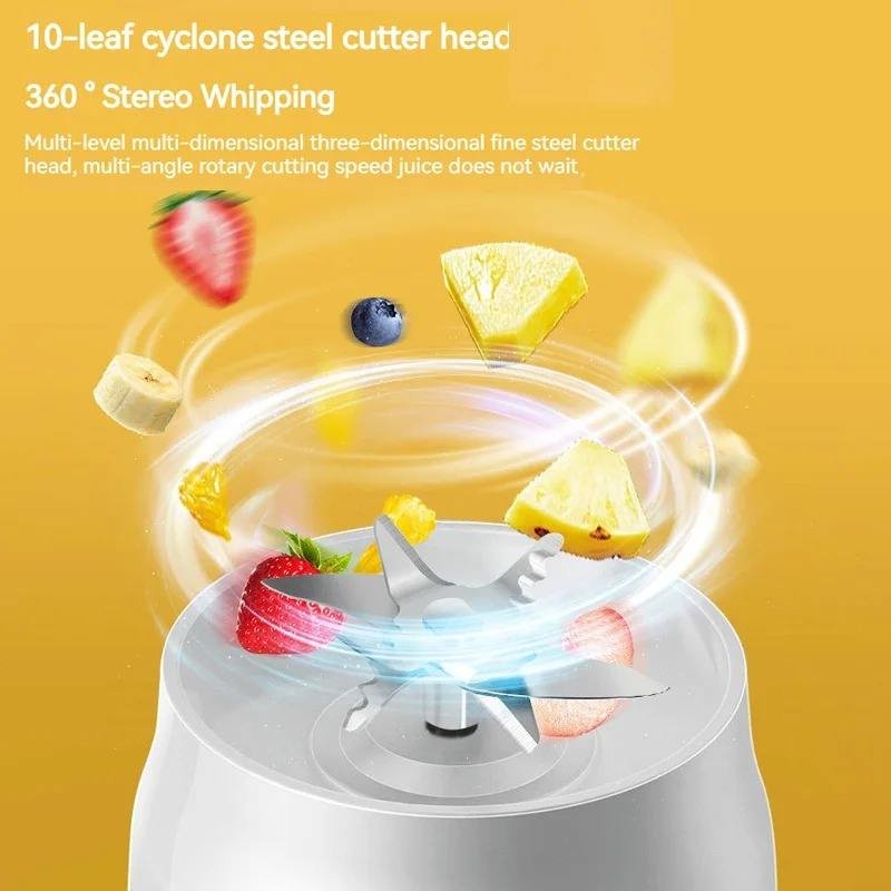 2024 Portable Juicer Blender Freshly Rechargeable Blender Personal Juicer Bottle With Multi-purpose Juice Cup