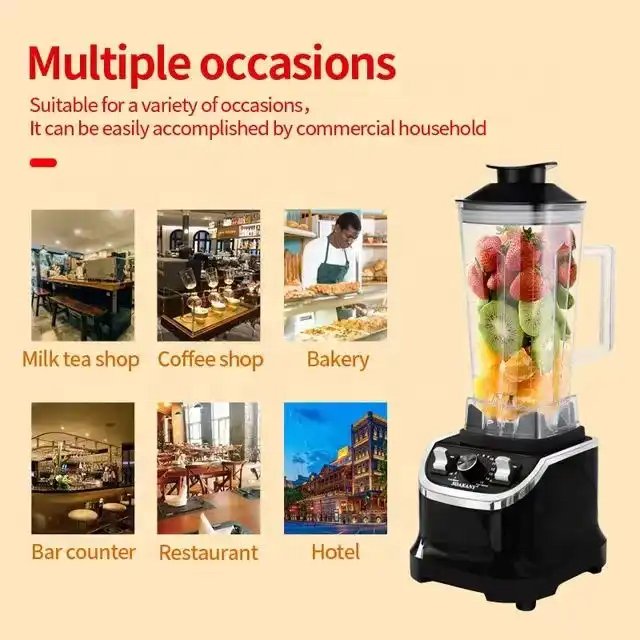 High Speed Heavy Duty 2L New Style Powerful Blender Smoothies Commercial Blender Juicer Food Processor Smoothie Making Machine