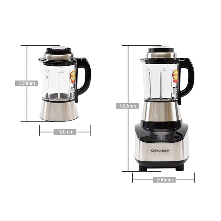 New fashion design profesional food blender for juice soup safe electric multifunction blender stainless steel
