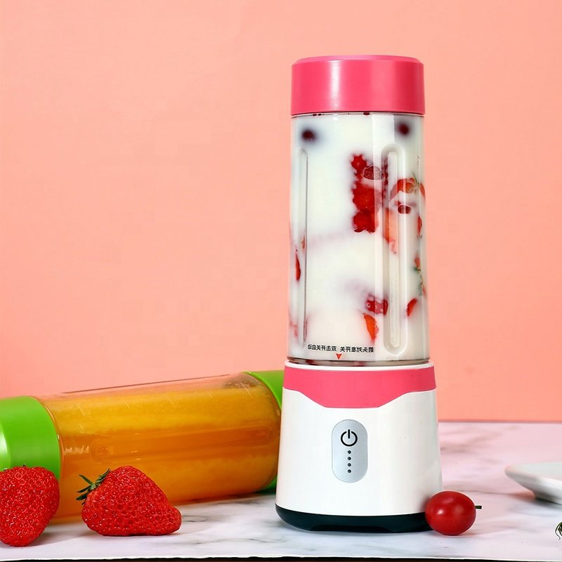First Piece Special Price gym 6 blades electric hand coffee blender commercial juicer machine 500ml+350ml protein shaker bottle