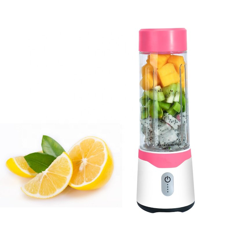 First Piece Special Price gym 6 blades electric hand coffee blender commercial juicer machine 500ml+350ml protein shaker bottle