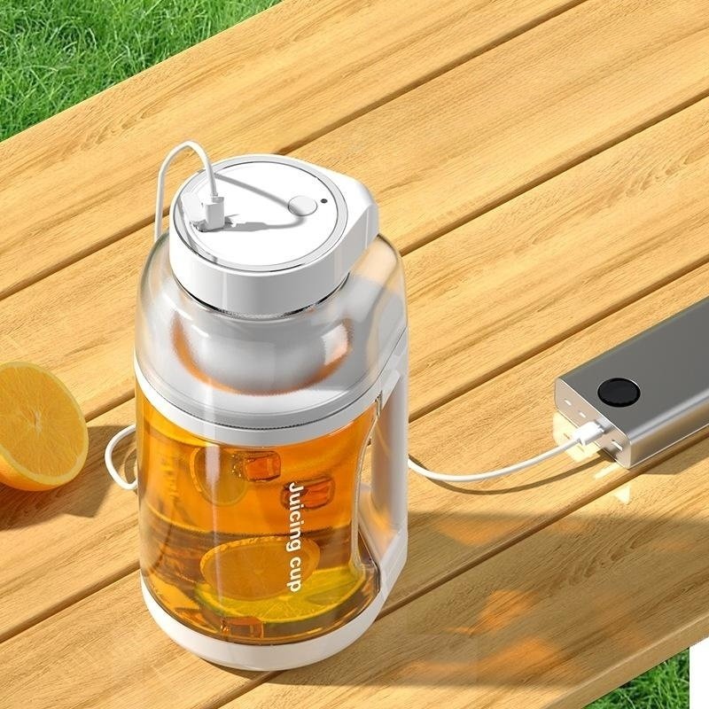Water Bottle Blender 1500 Ml Large Capacity Sport Juicer with Blender for Outside Sport 2 in 1 50 Usb Plastic Stainless Steel 36
