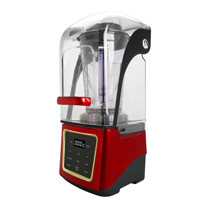 4L silent blender soundproof blender with cover electric food processor commercial blender heavy duty for kitchen
