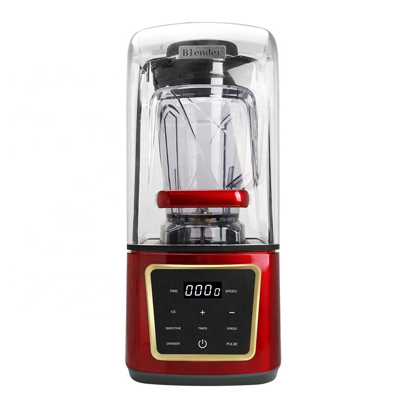 4L silent blender soundproof blender with cover electric food processor commercial blender heavy duty for kitchen