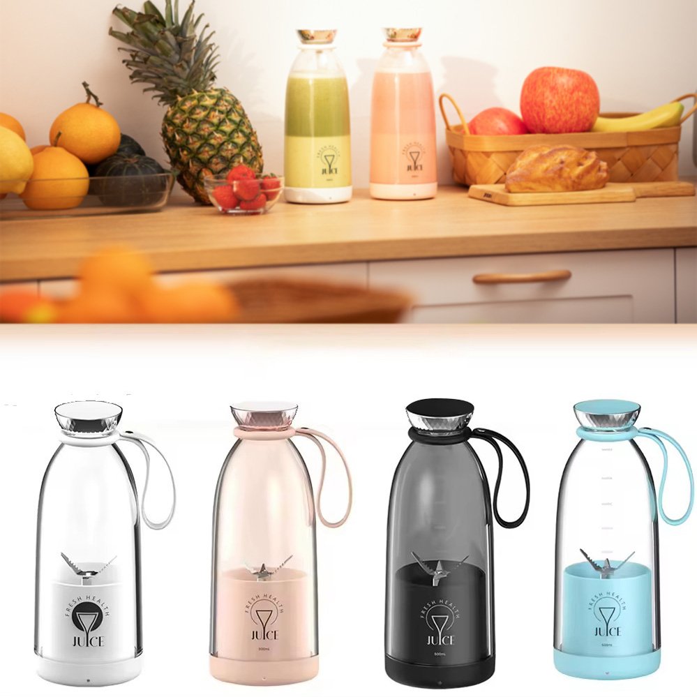 Large capacity ice-crushing juicer 500ml 6 blades fruit blenders rechargeable juice mixers fresh fruit blenders
