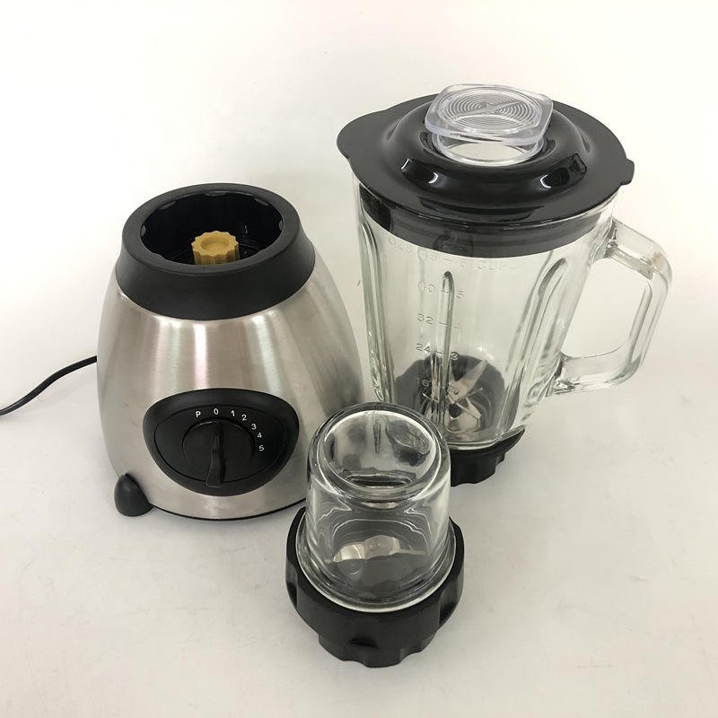 2023 most popular 2 In 1 blender and juicer 1.5l stainless glass jar for blender