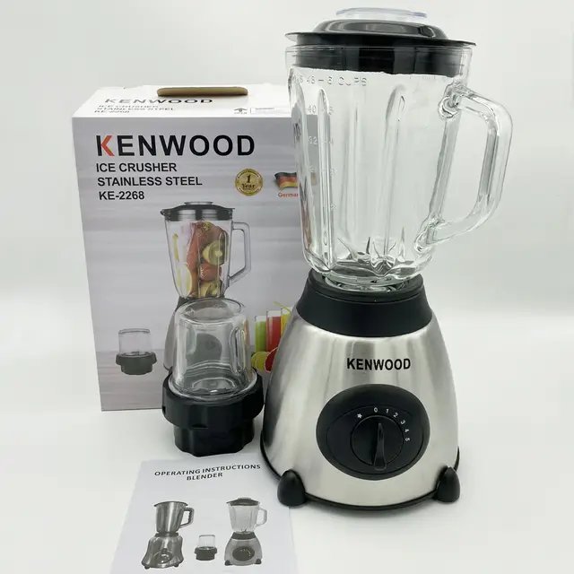 2023 most popular 2 In 1 blender and juicer 1.5l stainless glass jar for blender
