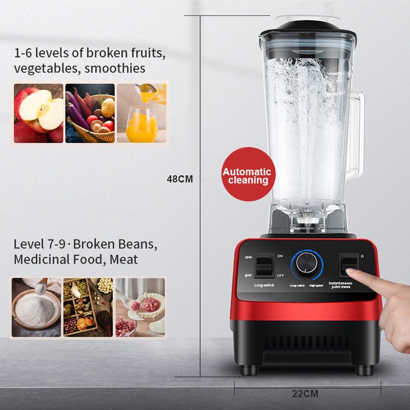 silver crest blender 4500w food processor smoothie blender 3 in 1 blender for kitchen