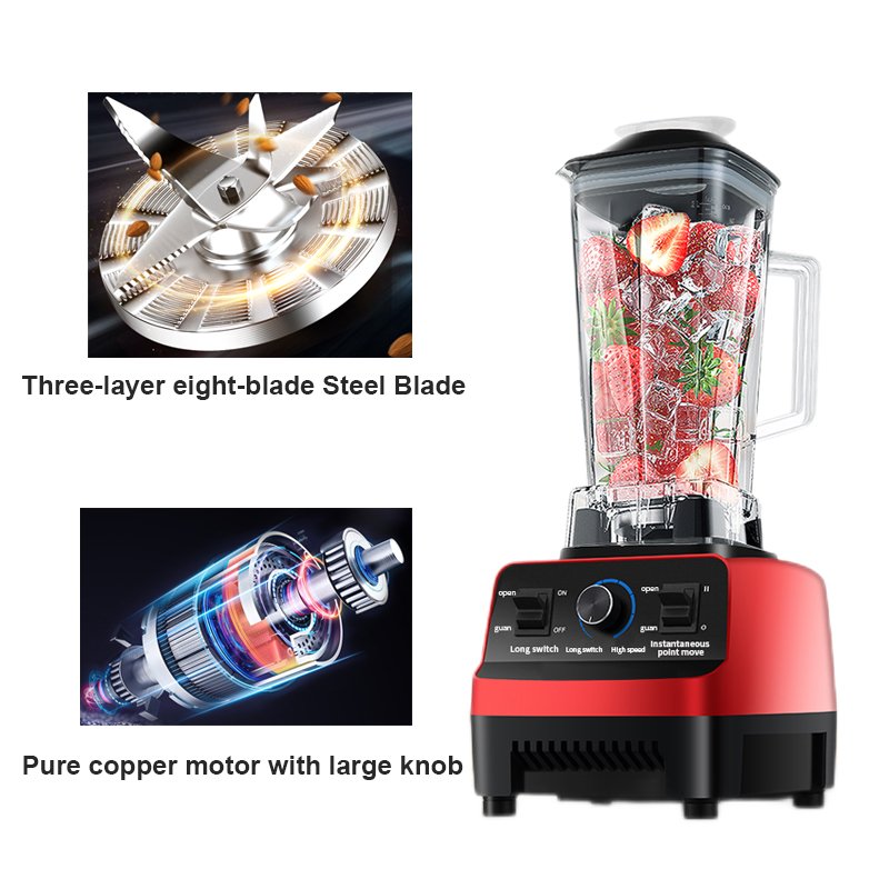silver crest blender 4500w food processor smoothie blender 3 in 1 blender for kitchen