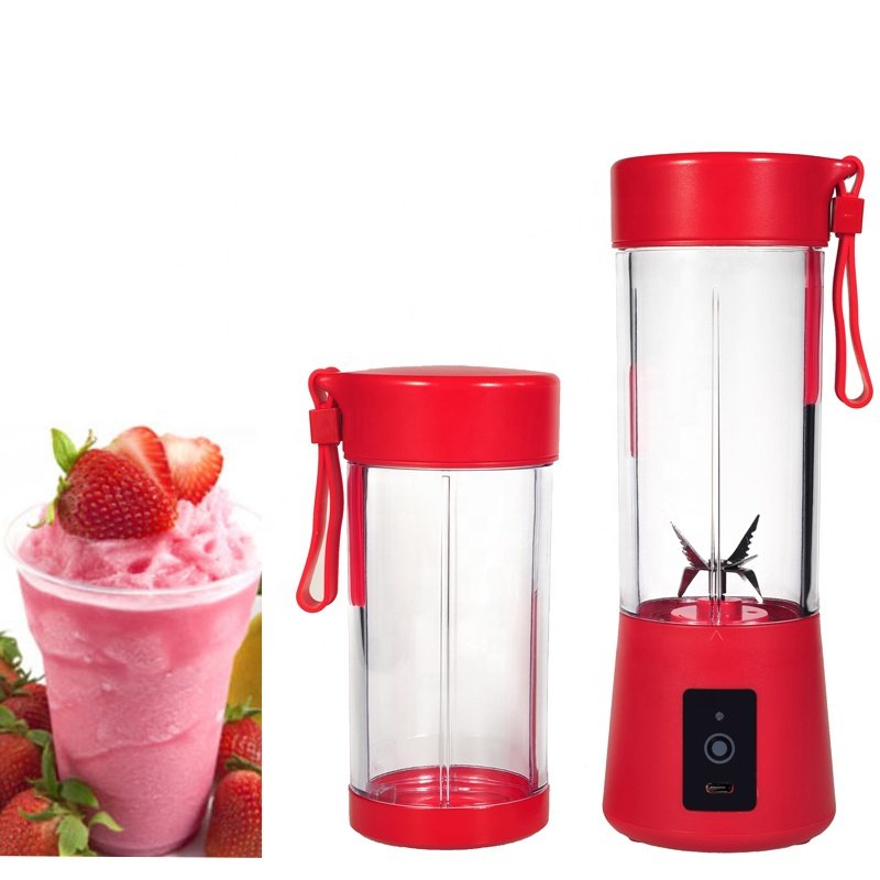 First Piece Special Price 6 Blades 400ML+380ML mini blender cup rechargeable vegetable juicer machine small mixer
