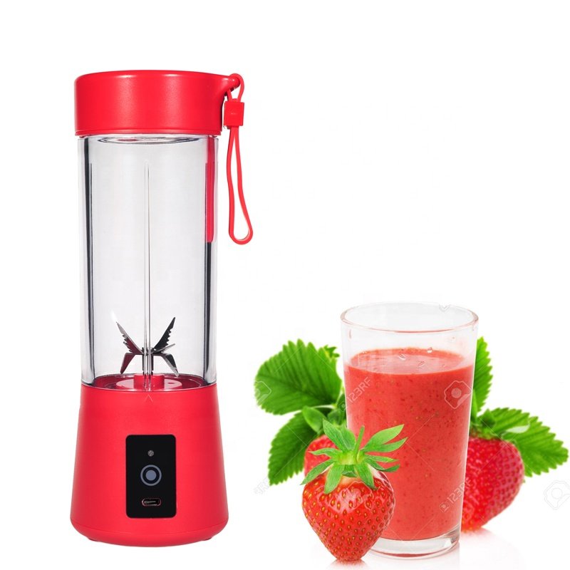 First Piece Special Price 6 Blades 400ML+380ML mini blender cup rechargeable vegetable juicer machine small mixer