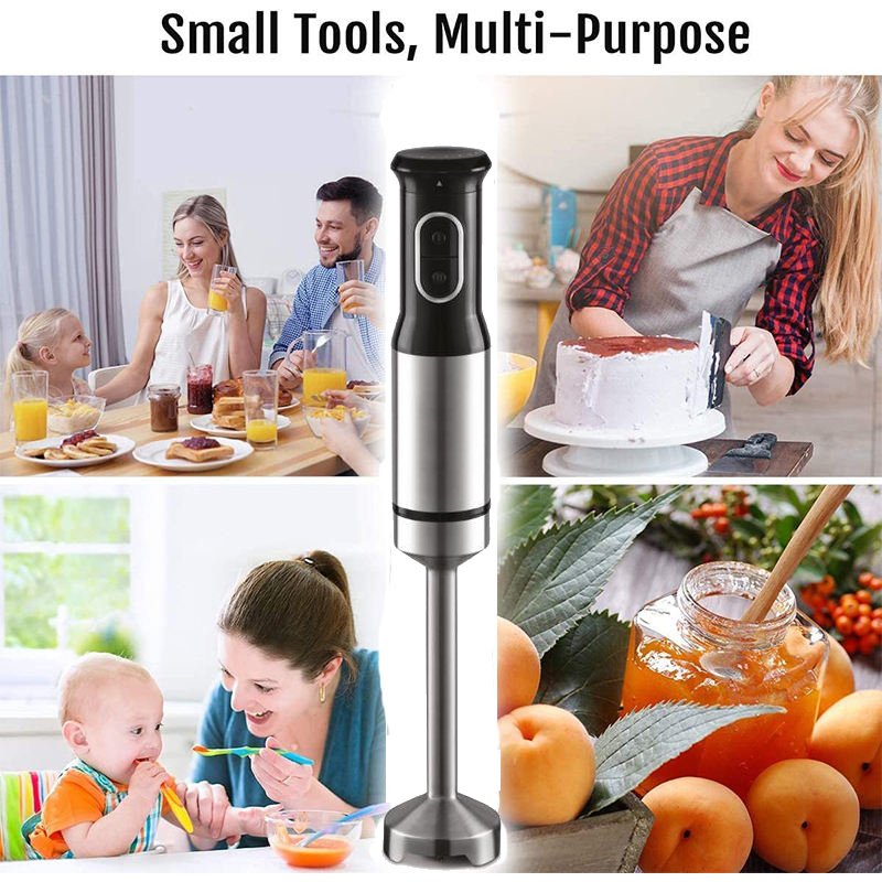 Multifunctional 1200W Two Speed Control Stainless Steel Body 5 in 1Hand Stick Blender Mixer Electric Blender and Juicers