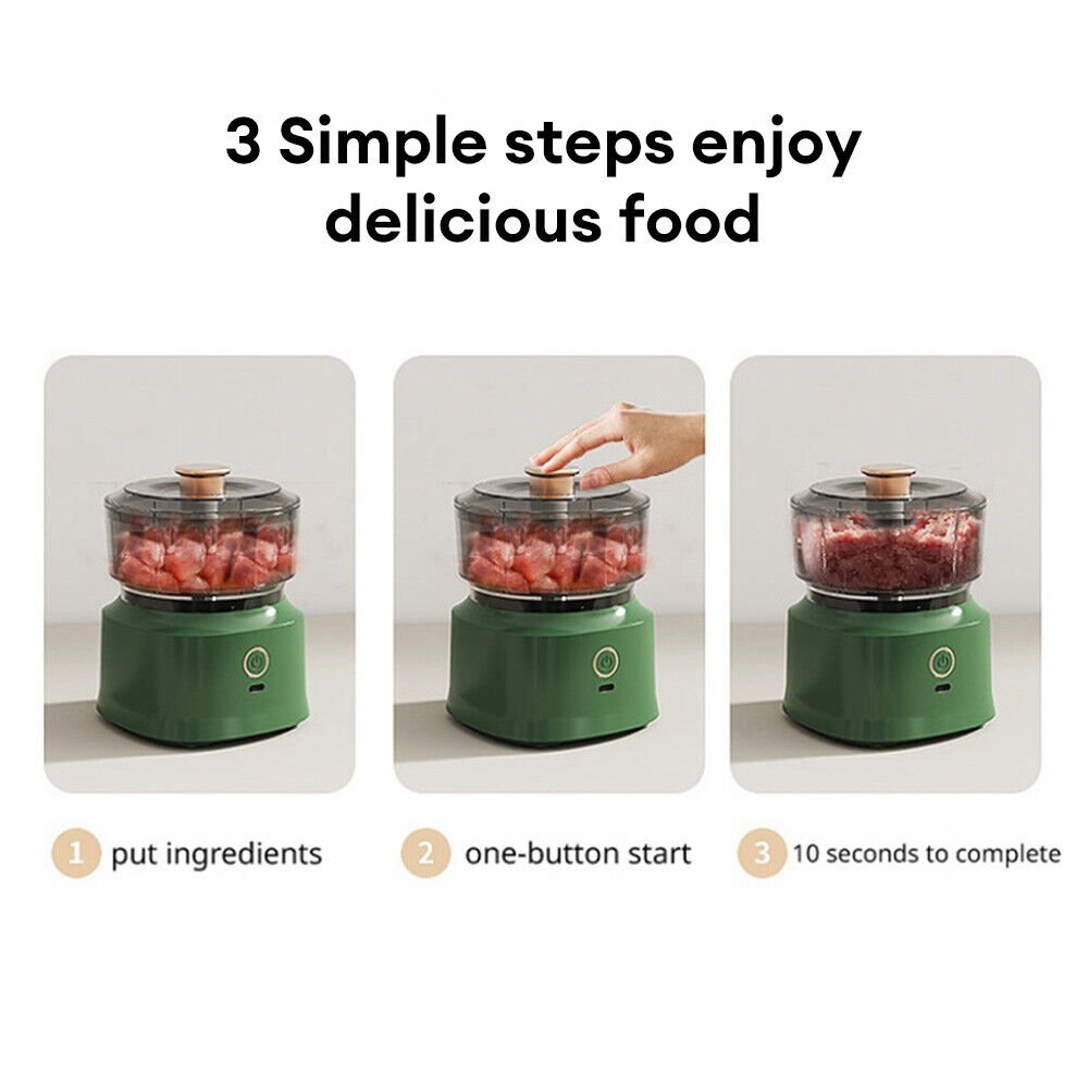 Hot Sale USB Charging Food Onion Choppers Slicer Fruit Kitchen Gadgets Garlic Crusher Electric Vegetable Chopper