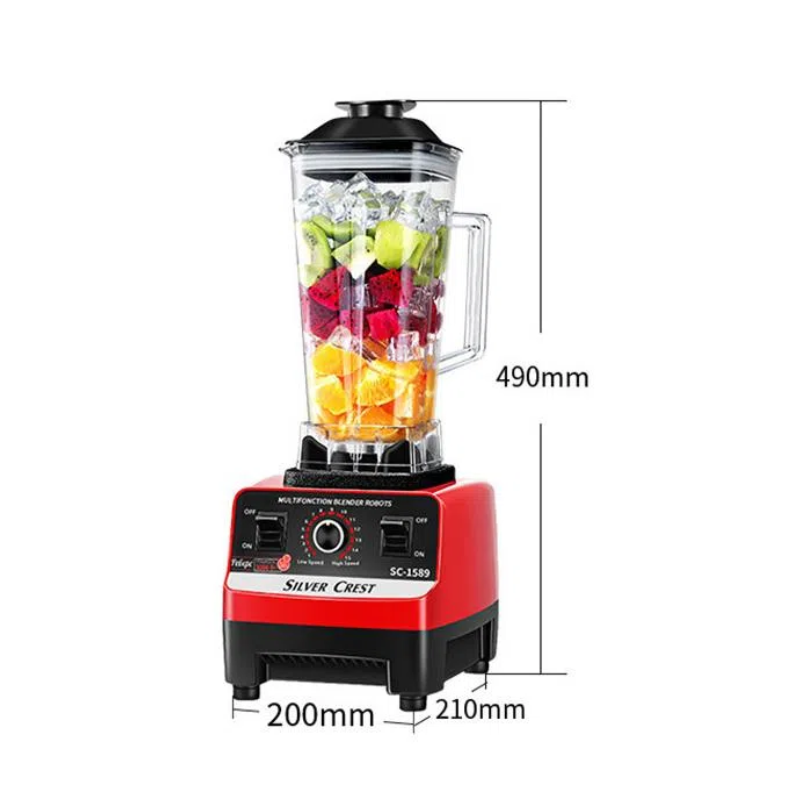 X612-2 Hot sell 4500W 2L silver crest blender Commercial With Mixer Grinder Machine Portable Ice Smoothie Blenders and juicers