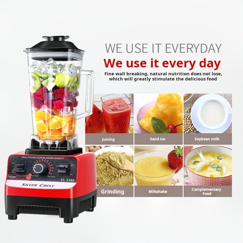 X612-2 Hot sell 4500W 2L silver crest blender Commercial With Mixer Grinder Machine Portable Ice Smoothie Blenders and juicers