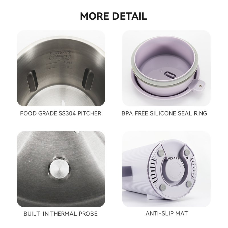 Automatic nut Milk Maker soybean machine soymilk plant base vagen milk maker heat hot soup blender