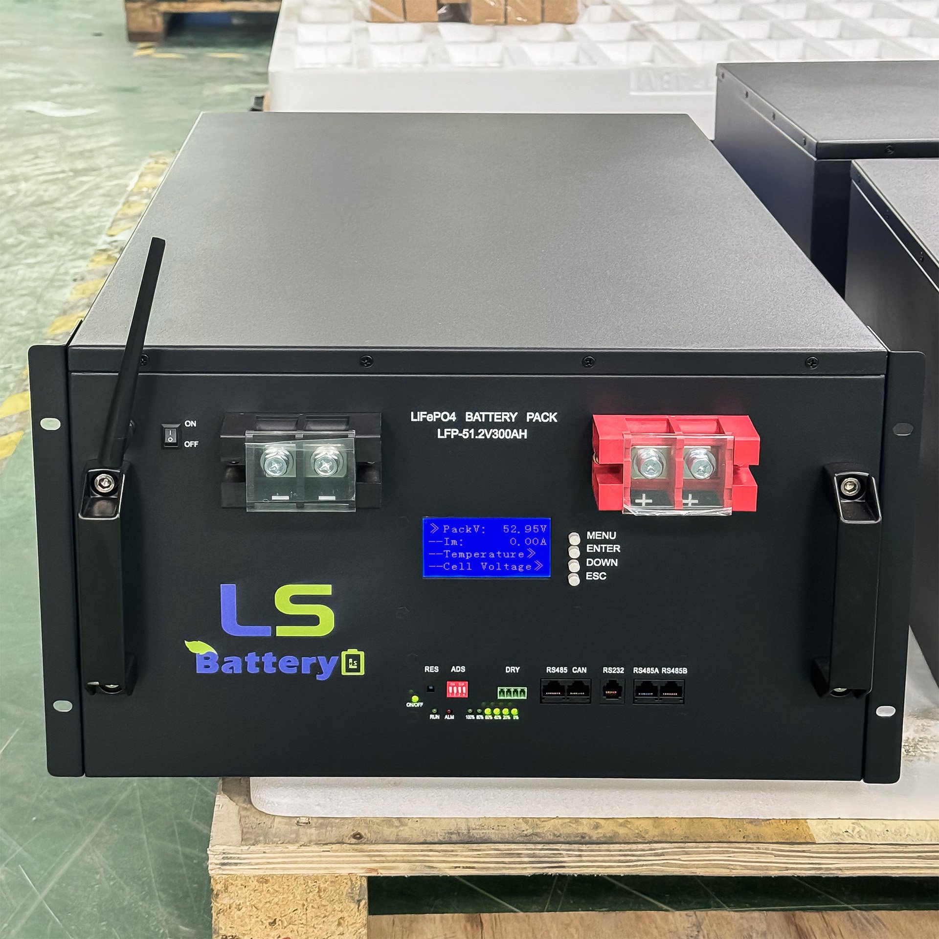 30KWH-60KWH 51.2V 15Kwh Akku Solar Inverter Lithium ion Energy Storage Battery 48V 300Ah LiFePO4 Battery