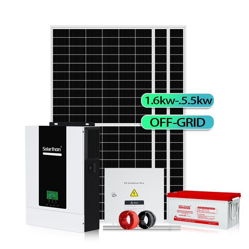 Solarthon Roofing 2kv 1kw 500kw Complete 30 Kw Kit Panel Ground Mounting 3.5 To5kw Off Grid Power Solar Inverter System