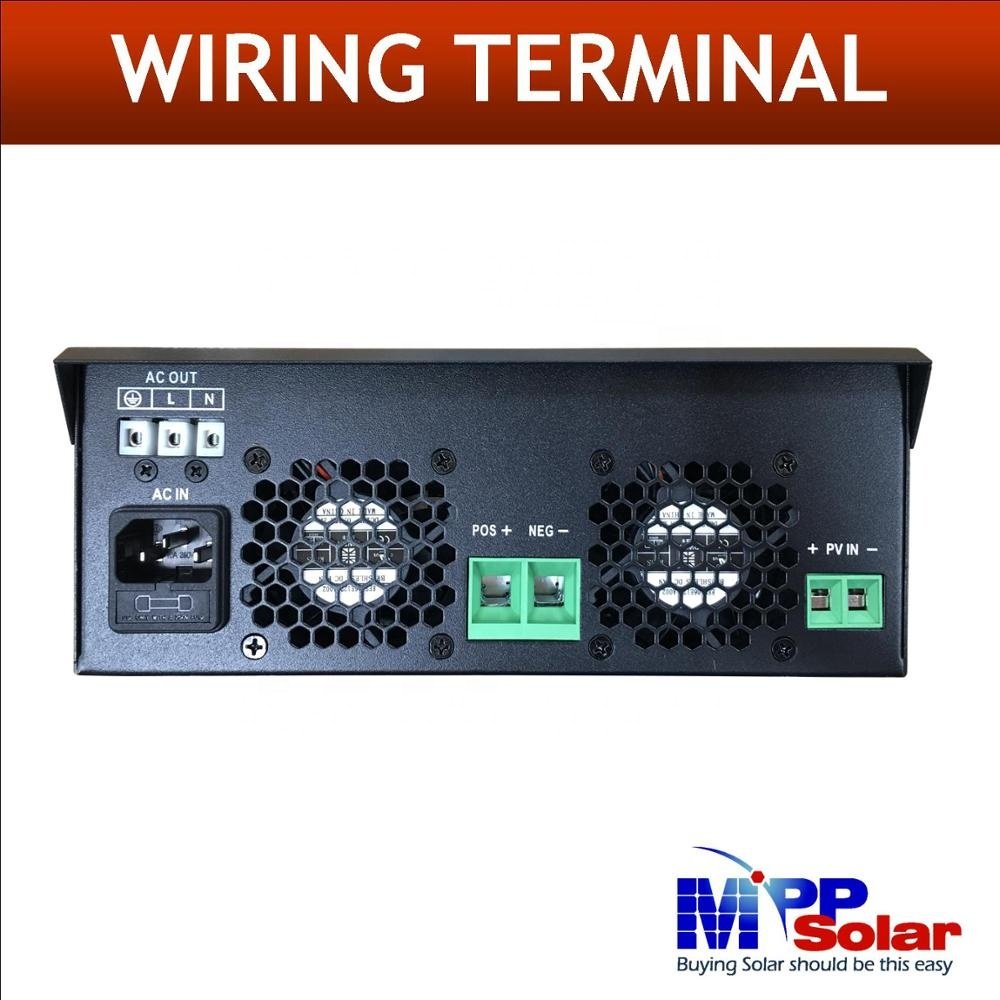 PIP2424MSE1 2400w 24v 230v MPP Solar Inverter MPPT Solar Charger 40A Battery Charger 25A pure sinve wave off grid