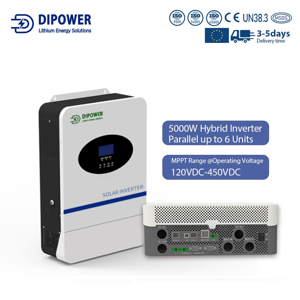 Wholesale Solor Hybrid Inverters Deye 3kw 5kw Hybrid Split Single Phase Grid-tie inverter 5kw Solar Deye inverter Battery