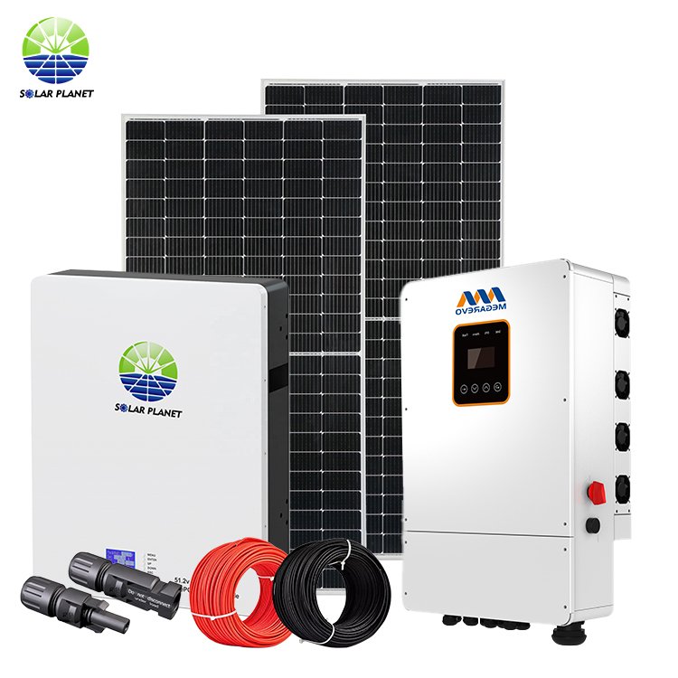 Megarevo Off Grid Hybrid Solar System 5Kw 7Kw 8Kw 10Kw One Stop Solution Hybrid Off Grid Solar Storage System With Inverter