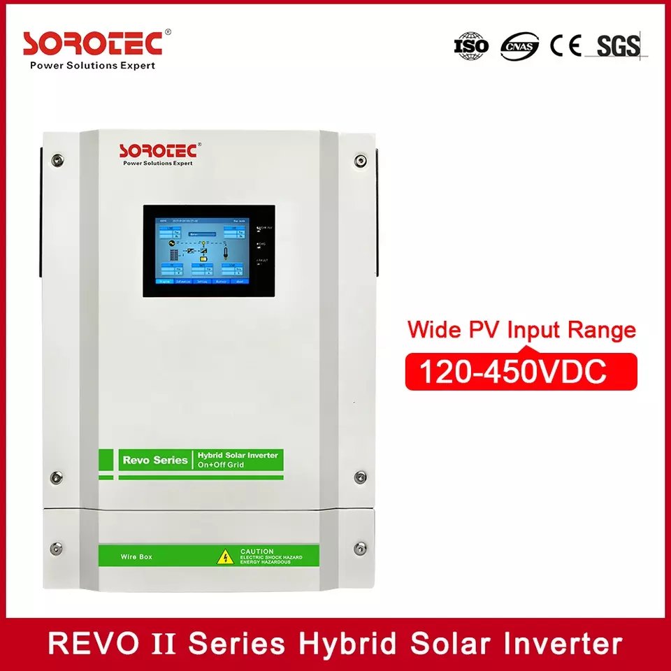 Sorotec On Off Grid Inverter 5500W with MPPT Solar Charger Pure Sine Wave 48V REVO II 5.5k-48 Inverter