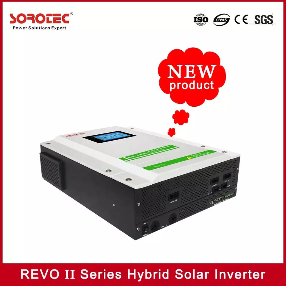 Sorotec On Off Grid Inverter 5500W with MPPT Solar Charger Pure Sine Wave 48V REVO II 5.5k-48 Inverter