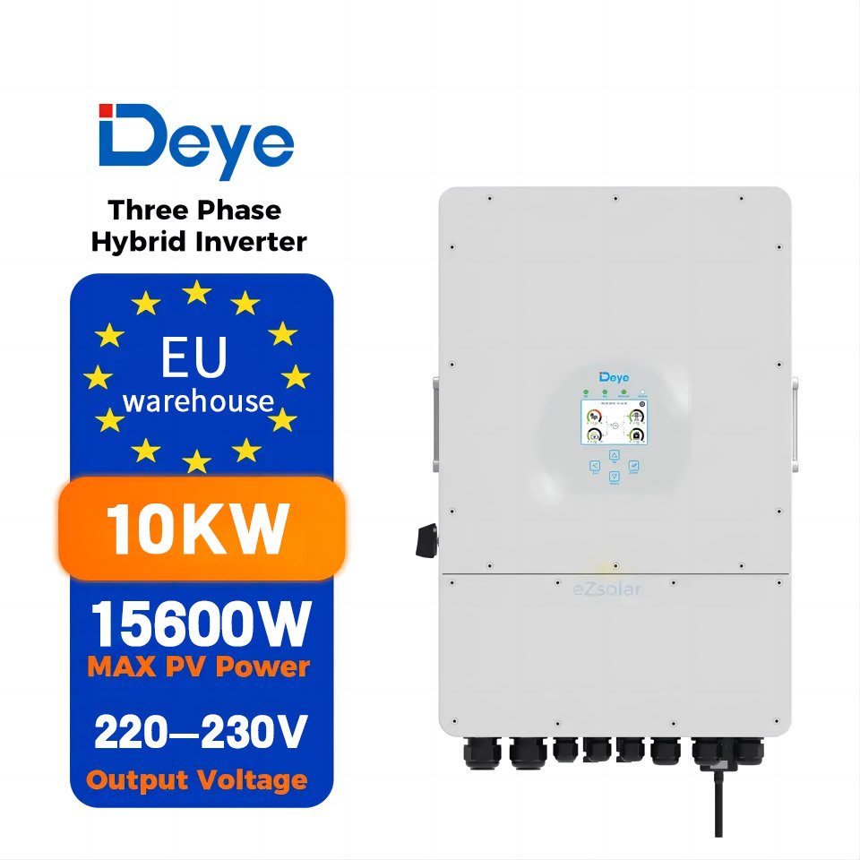 Deye Three Phase Hybrid Inverter 10Kw 20Kw 12Kw 8Kw Hybrid Solar Inverter Deye Inverter 20 kw Low Voltage for Home Use