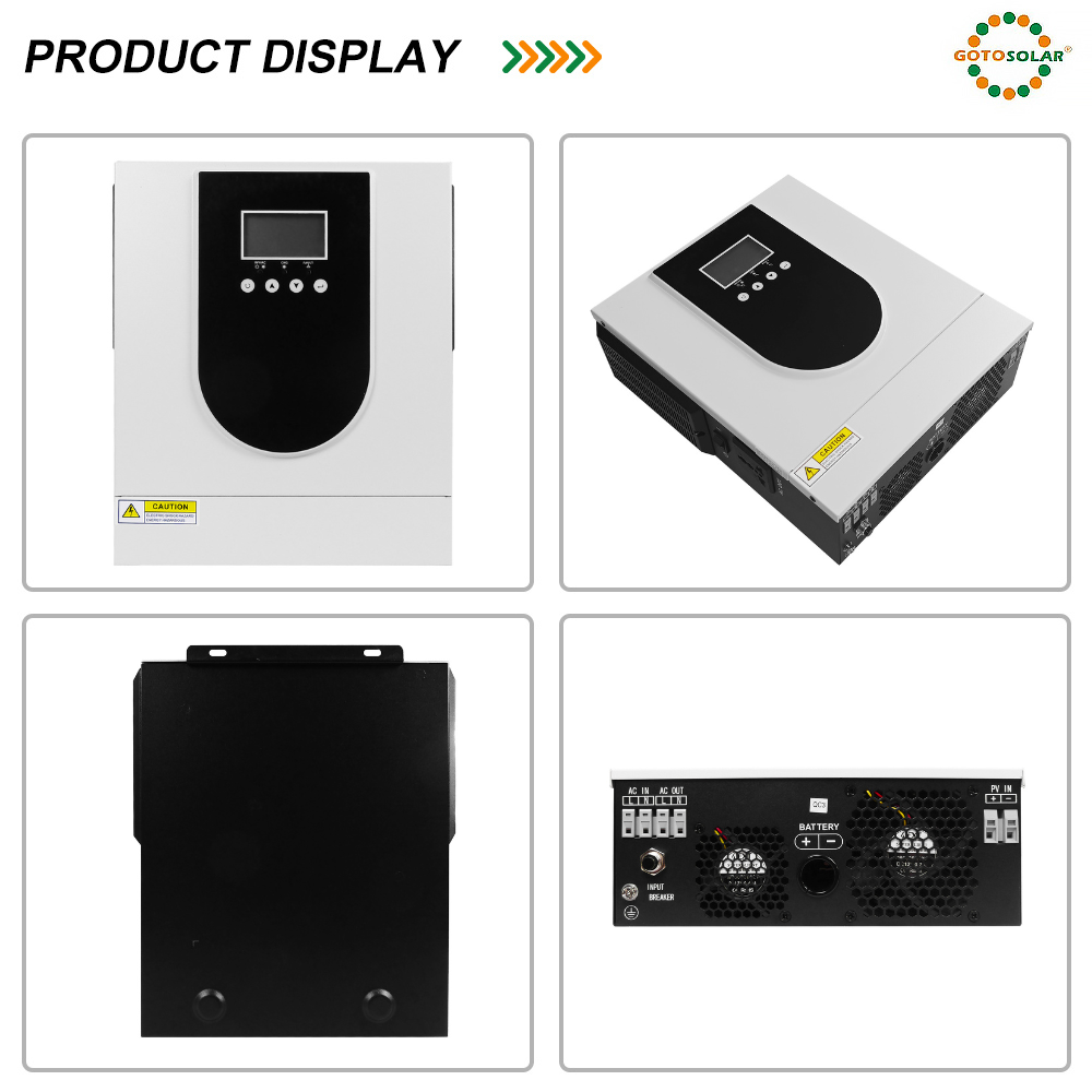 GOTO SOLAR 1kw 1000w 1000 Watt Pure Sine Wave Inverter 12v 1.0kw 1kva off Grid Solar Inverter with Solar Charger