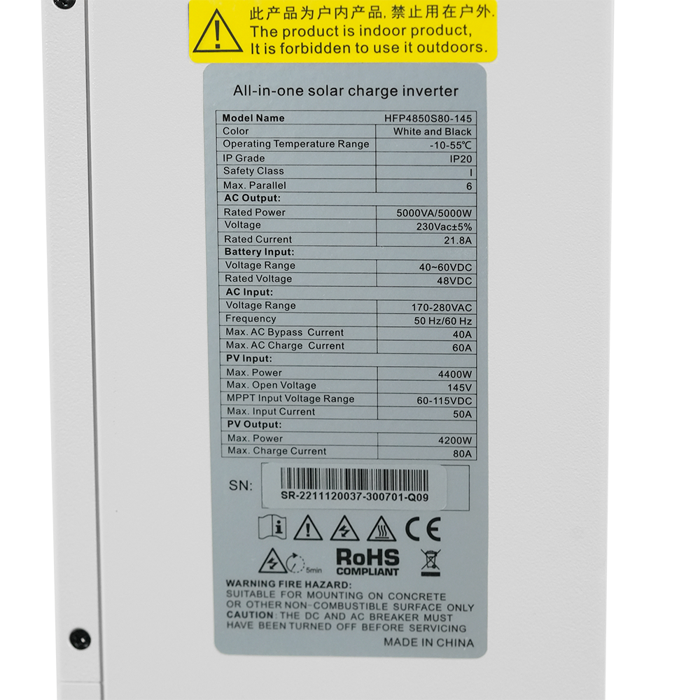 Off Grid Solar Hybrid Inverter Mppt 100v 110v 220v 3kw 5kw Hybrid Solar Inverter