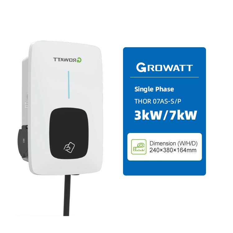 GROWATT THOR Smart EV Chargel Compatible with ALL brand EVs