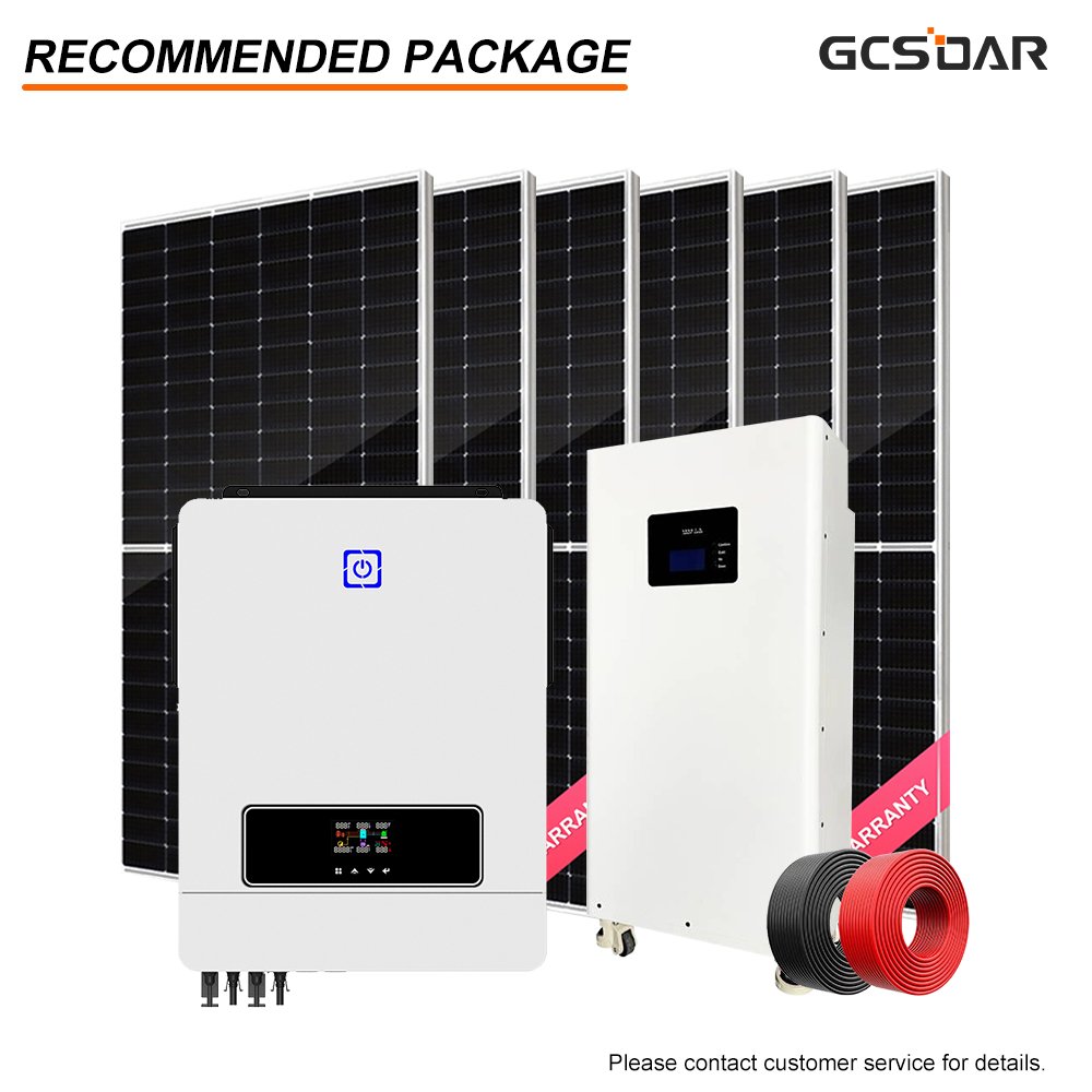 GCSOAR 10.2kw 48v Solar Hybrid Inverter for Solar Invert System Solar Home System Set