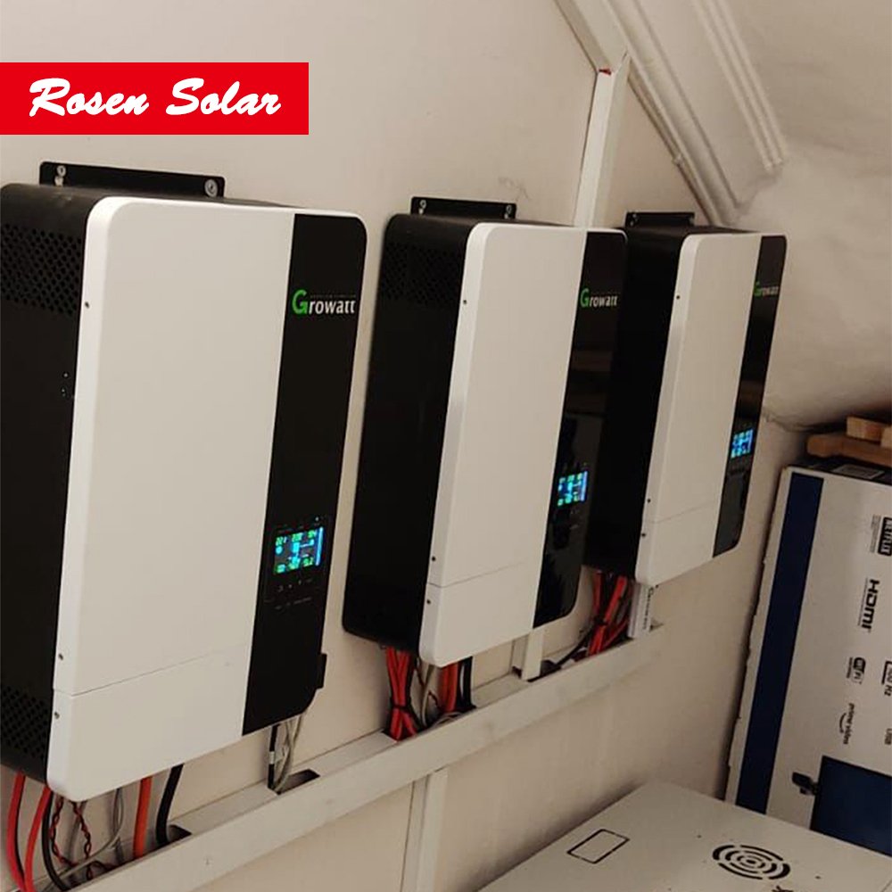 Solar Off Grid Inverter Solar Growatt Spf 5000 Es Mppt Inverters 5kw solar system With Battery