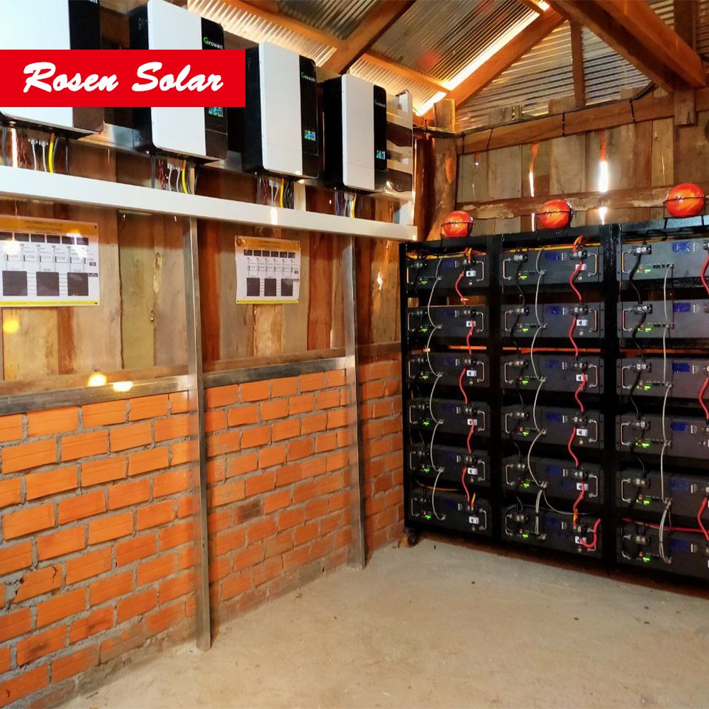 Solar Off Grid Inverter Solar Growatt Spf 5000 Es Mppt Inverters 5kw solar system With Battery