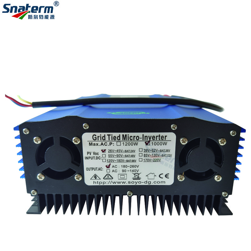 1000W 1200W Solar Grid Tie Inverter DC24V 48V 72V 96V to AC110V AC220V with WI-FI Limiter Sensor