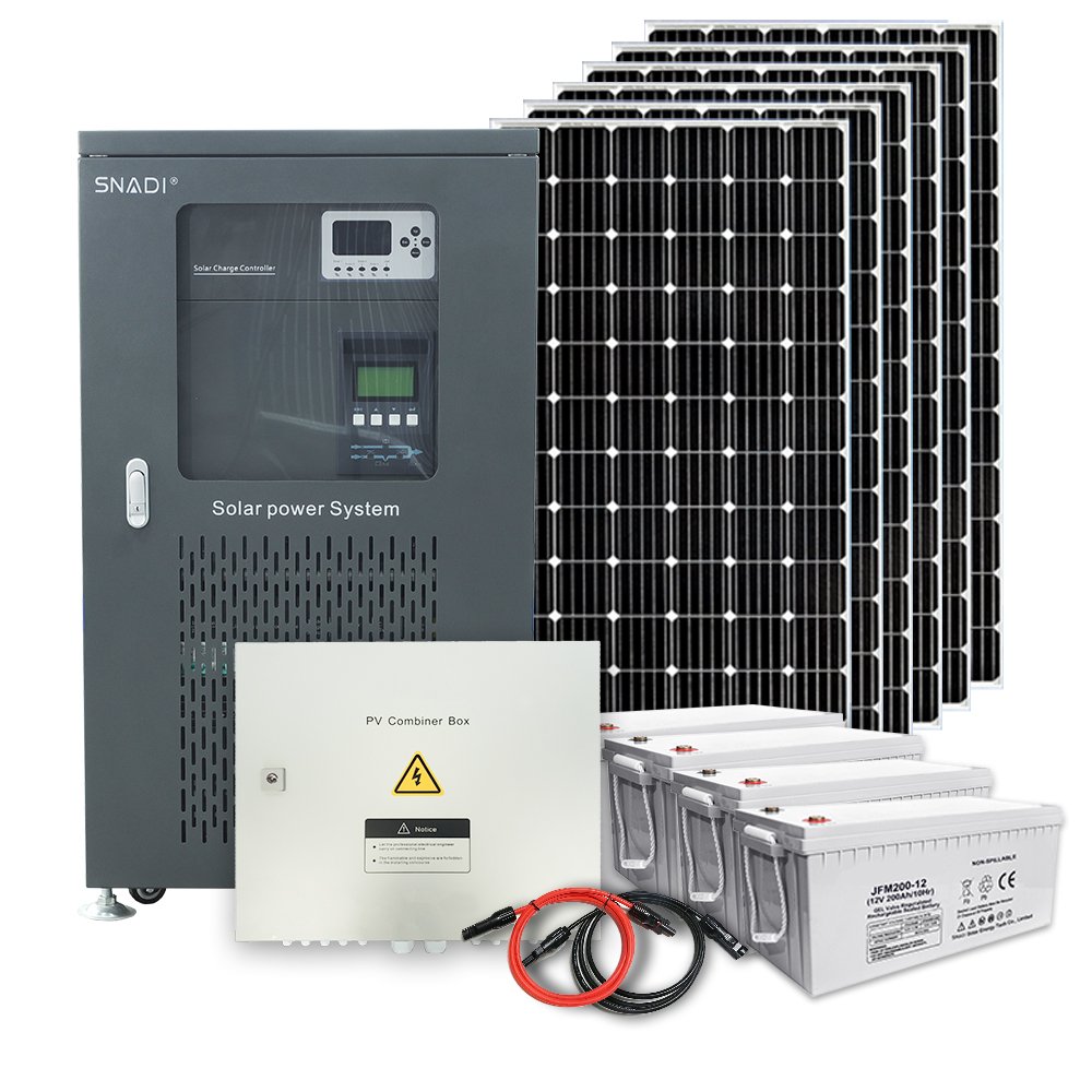 SNAT 8Kw 50A 96V 220V Single Phase Off Grid Hybrid Solar Power Inverter With Charge Controller Pure Sine Wave Inverter
