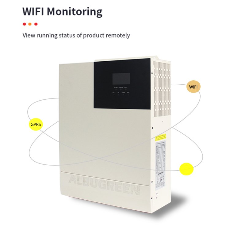 Hybrid Solar Inverter 5kw 3kw 48v Pure Sine Wave Mppt Led Display Ready to Ship for Home Power System
