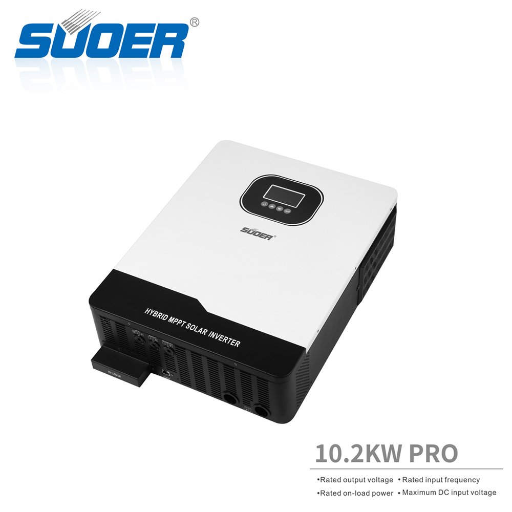 SUOER Residential on Off Grid Solar Energy System Home single Phase 10kw Solar Inverter Hybrid