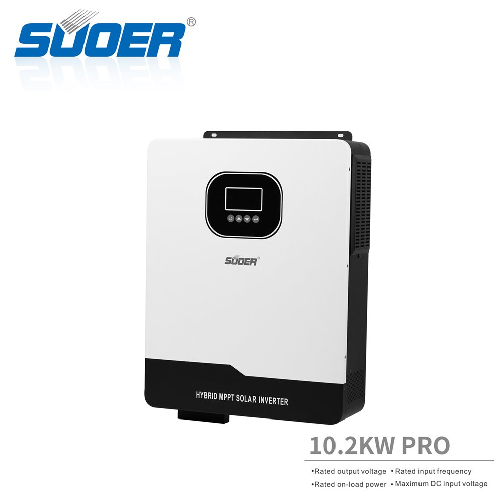 SUOER Residential on Off Grid Solar Energy System Home single Phase 10kw Solar Inverter Hybrid