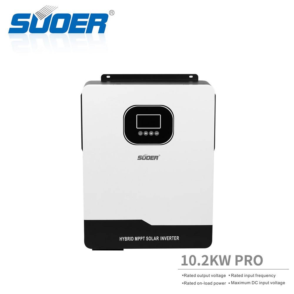 SUOER Residential on Off Grid Solar Energy System Home single Phase 10kw Solar Inverter Hybrid