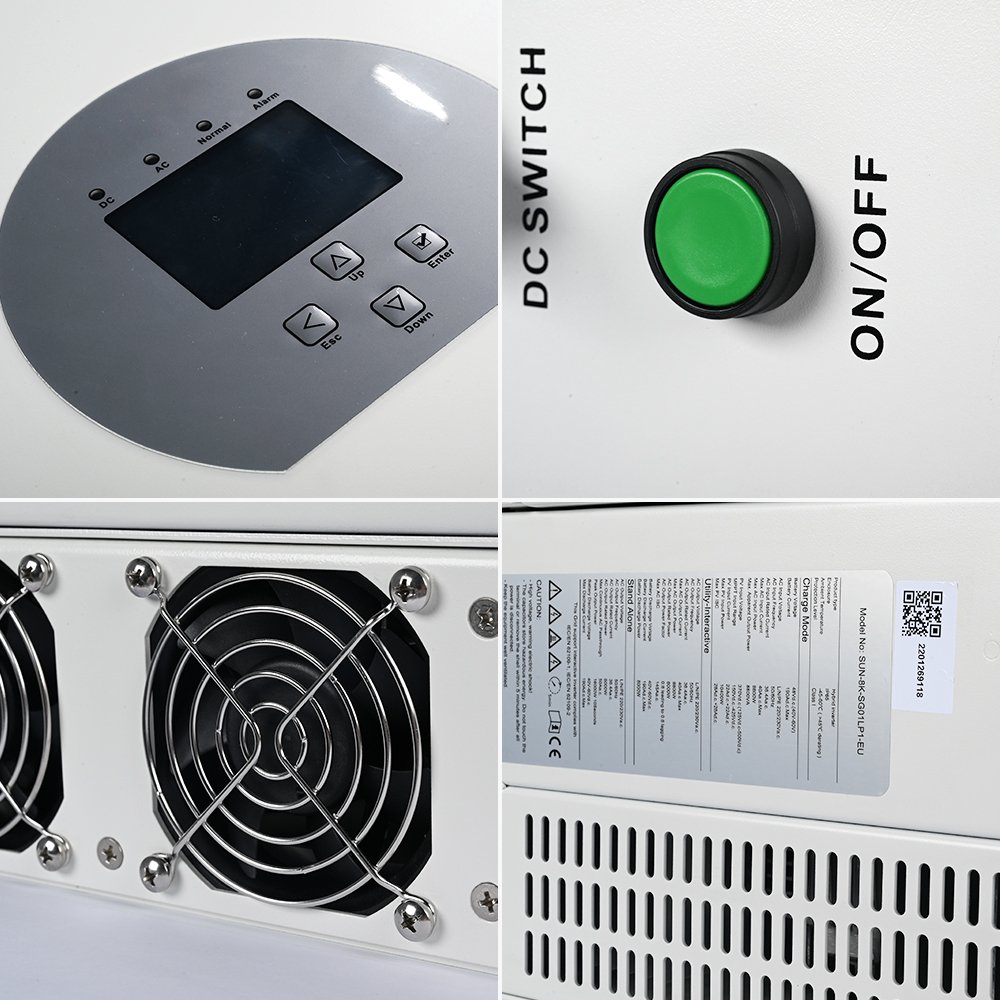 Deye Hybrid Solar Inverter 8Kw 10Kw 12Kw 15K Low Pv Inverters For Home